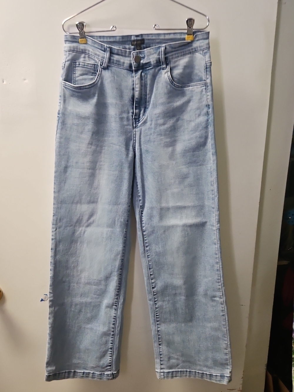 Coco + Carmen Light Blue Wide-Leg Jeans